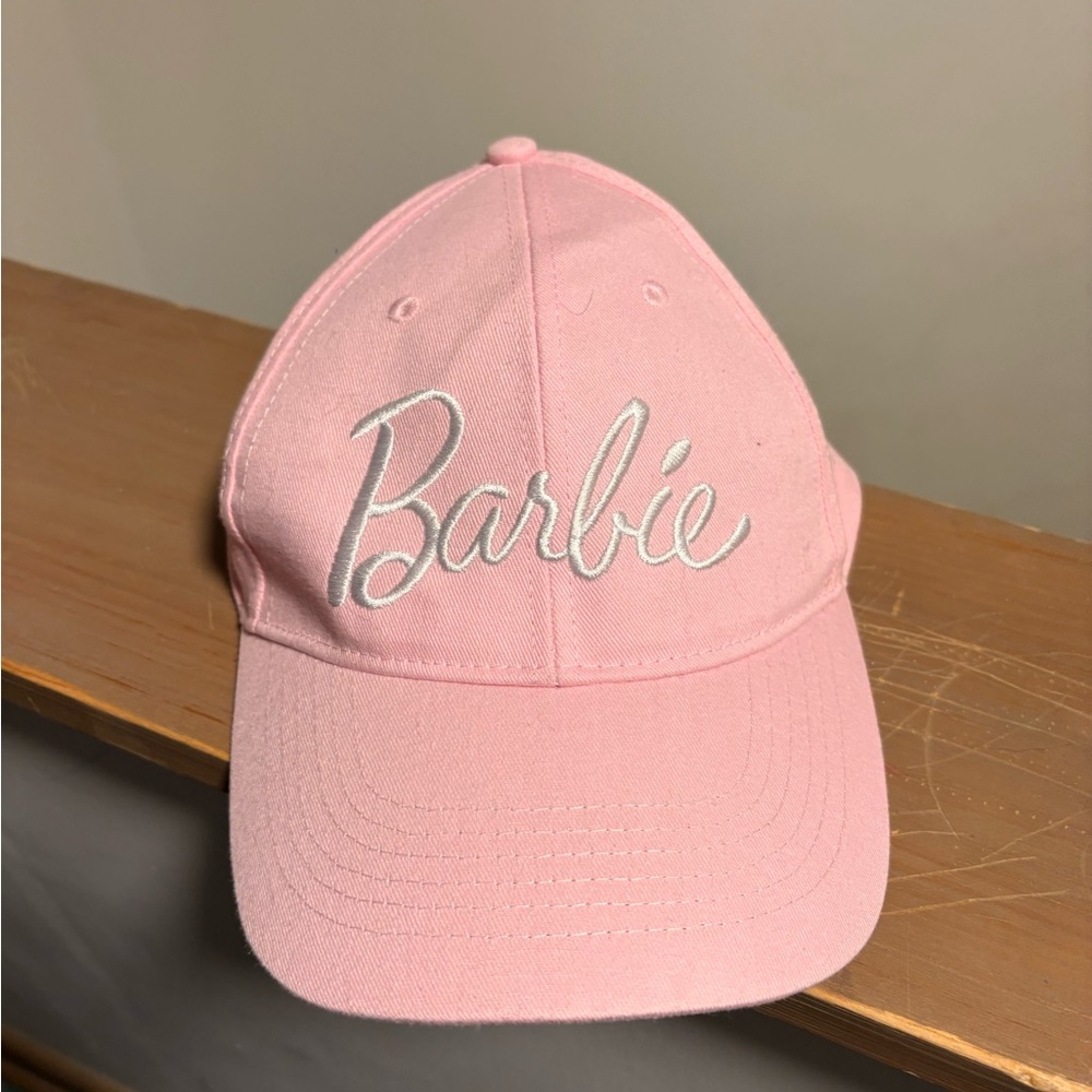 Barbie Light Pink Cap with White Script Logo